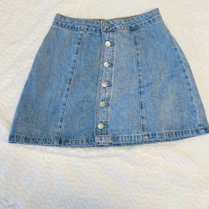 PacSun Women's Light Denim Skirt Size 26 (0-2) XSmall